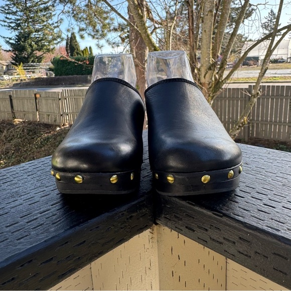 Lands End Canvas 1963 Women’s Black‎ Faux Leather Slip On Loafers Size 8 - Picture 2 of 9